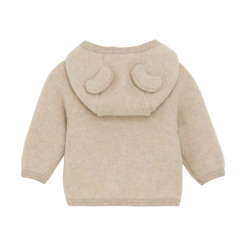 Huttelihut Jakke Ears Wool Fleece - Camel Melange-Jakke-Huttelihut-Ollifant.dk