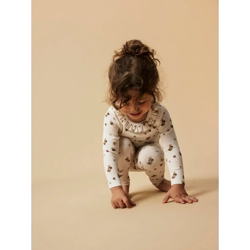 Lil' Atelier Leggings LAVO ELF - Coconut Milk-Leggings-Lil'Atelier-Ollifant.dk