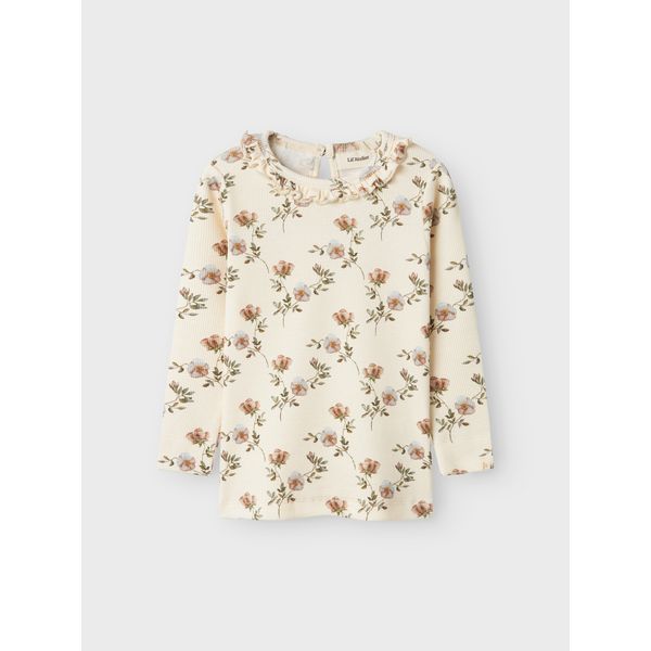 Lil'Atelier Bluse GAVO ELS - Turtledove Flowers-Bluser-Lil'Atelier-Ollifant.dk