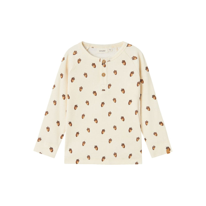 Lil'Atelier GAVO Bluse - Turtledove Acorn-Bluser-Lil'Atelier-Ollifant.dk