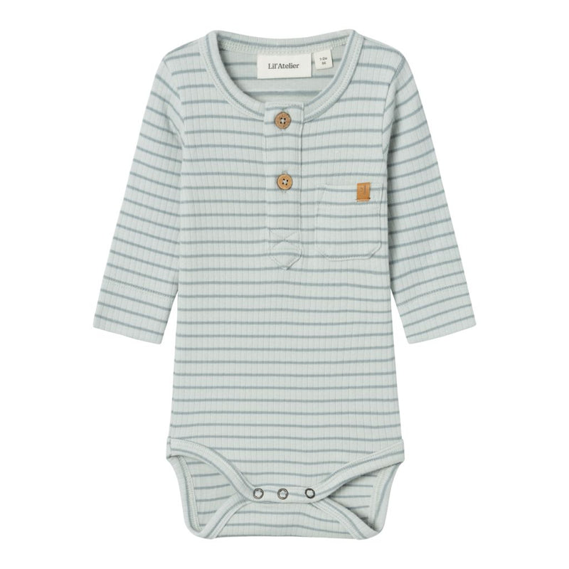 Lil'Atelier Slim Body GIO BON - Sky Grey Stripe-Body-Lil'Atelier-Ollifant.dk