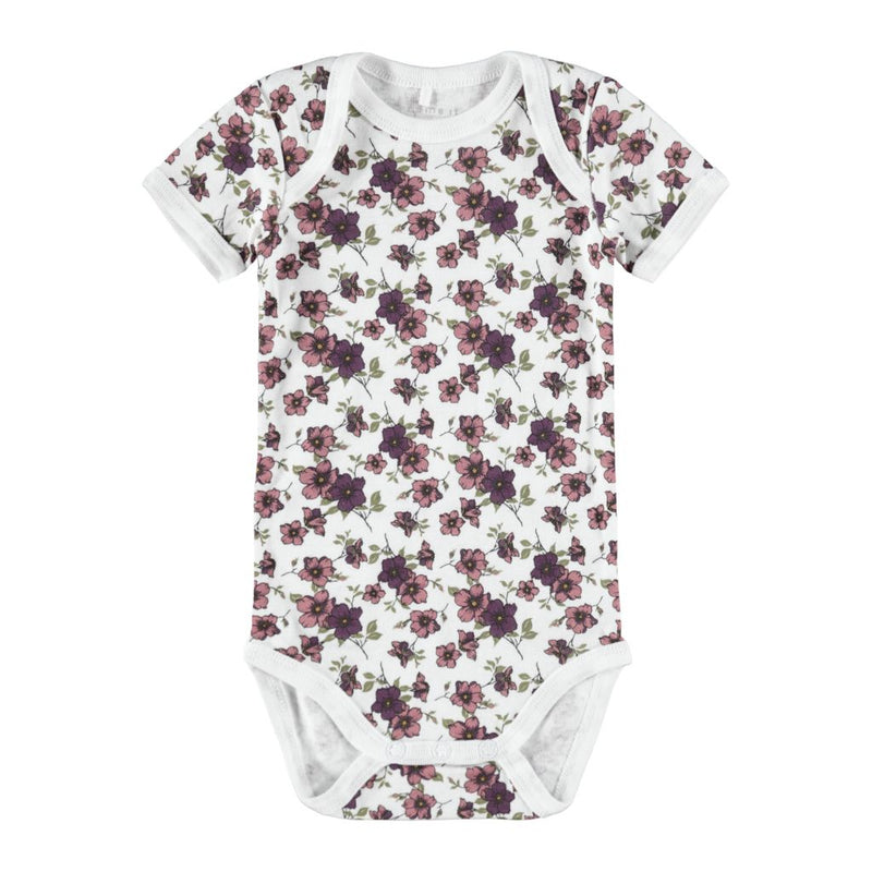 Name it 3pak kortærmet body - Prune/Purple-Body-Name it-Ollifant.dk