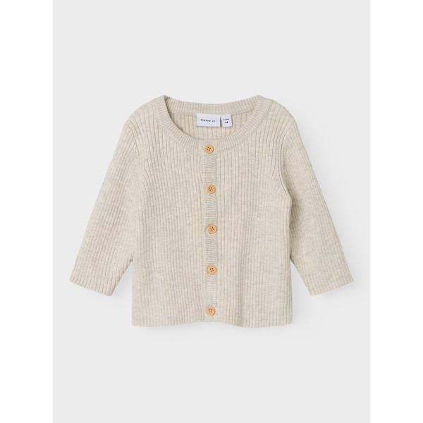 Name it Cardigan NOBI - Peyote melange-Cardigan-Name it-Ollifant.dk