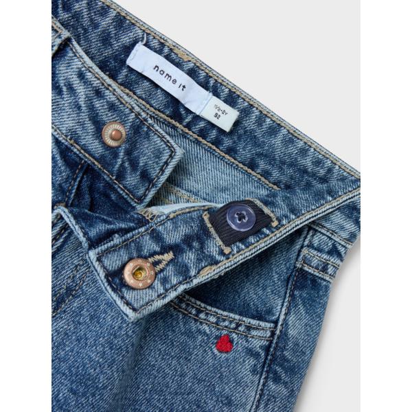 Name it Jeans BELLA MOM - Medium Blue Denim-Bukser-Name it-Ollifant.dk