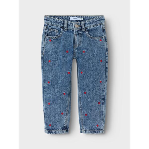 Name it Jeans BELLA MOM - Medium Blue Denim-Bukser-Name it-Ollifant.dk