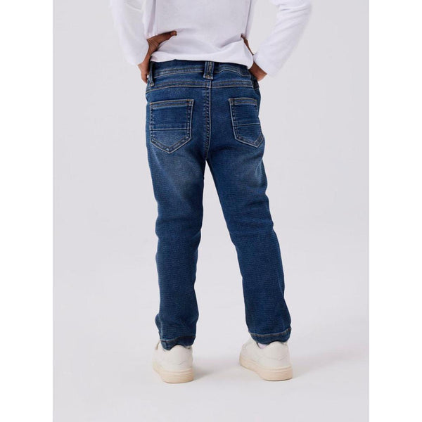 Name it Jeans Slim fit Sweat SILAS - Dark Blue-Bukser-Name it-Ollifant.dk