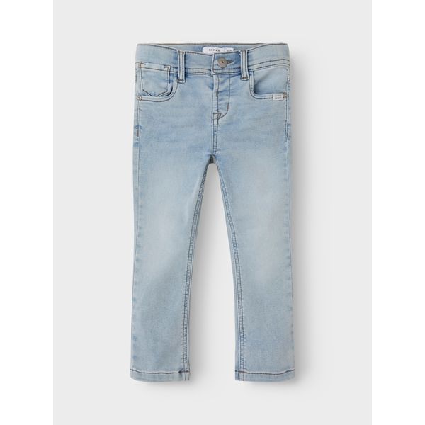 Name it Jeans Slim fit Sweat SILAS - Light Blue Bleached Denim-Bukser-Name it-Ollifant.dk