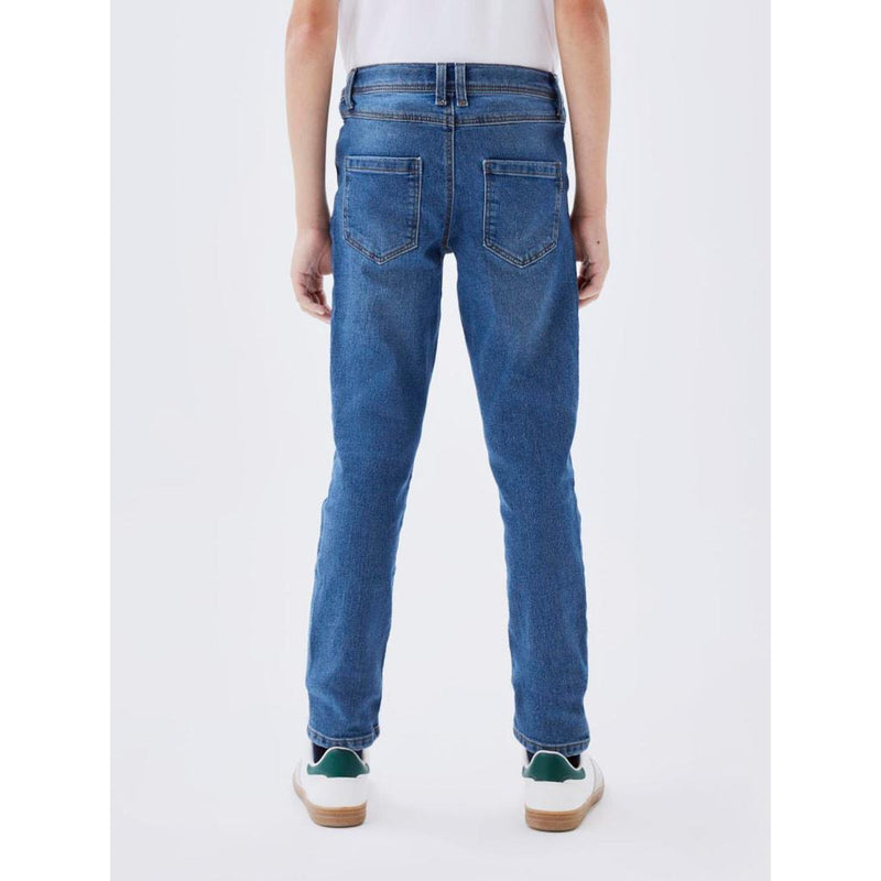 Name it Jeans THEO XSLIM - Medium Blue-Bukser-Name it-Ollifant.dk