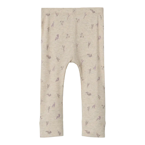 Name it Leggings DABUA - Peyote Melange Small Flower-Leggings-Name it-Ollifant.dk