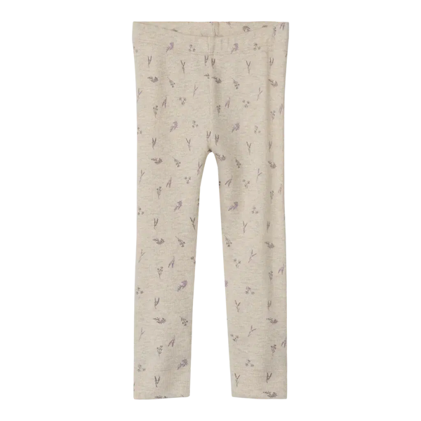 Name it Leggings DABUA - Peyote Melange Small Flower-Leggings-Name it-Ollifant.dk