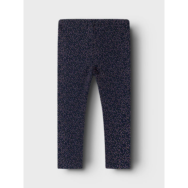 Name it Leggings - Dark Sapphire Dot-Leggings-Name it-Ollifant.dk