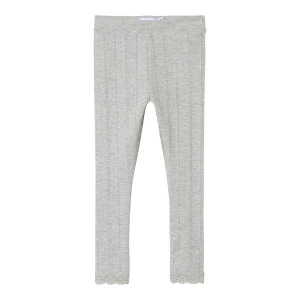 Name it Leggings FREDA - Grey Melange-Leggings-Name it-Ollifant.dk