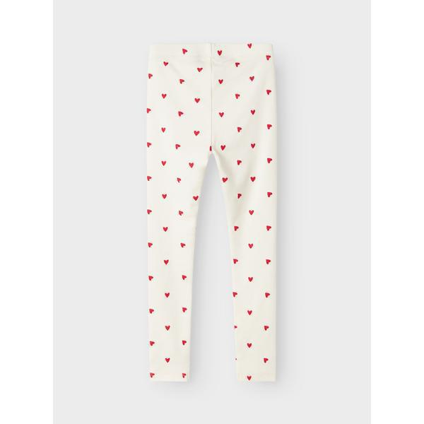 Name it leggings HEART - Cloud dancer-Leggings-Name it-Ollifant.dk