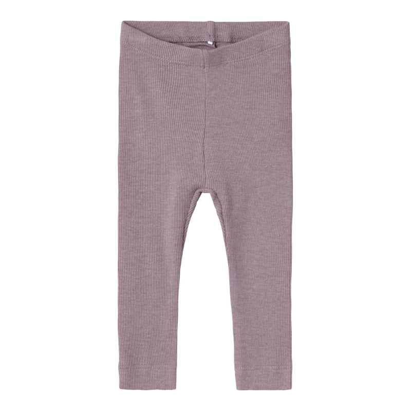 Name it Leggings KAB NOOS - Elderberry MELANGE-Leggings-Name it-Ollifant.dk