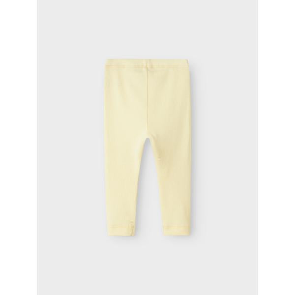 Name it Leggings KAB - Pastel Yellow-Leggings-Name it-Ollifant.dk