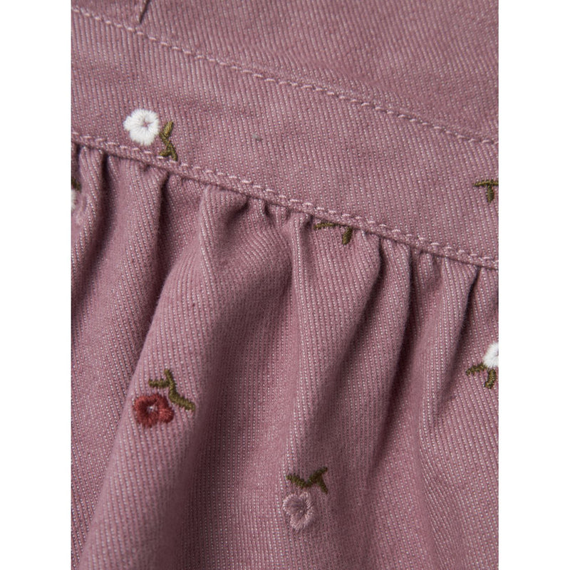 Name it Overall kjol ELIN - Elderberry EMBROIDERY-Overalls-Name it-Ollifant.dk