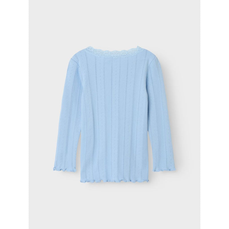 Name it Slim Top FREDA - Chambray Blue-Bluser-Name it-Ollifant.dk