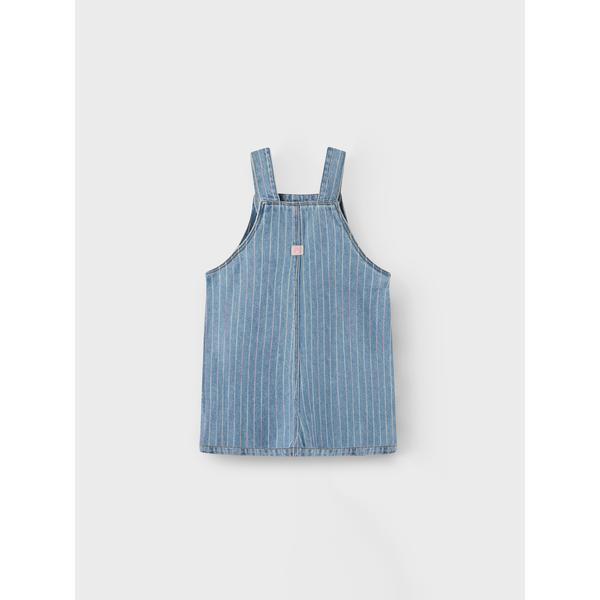 Name it Spencer kjole MACIE - Light blue denim stripes-Kjole-Name it-Ollifant.dk