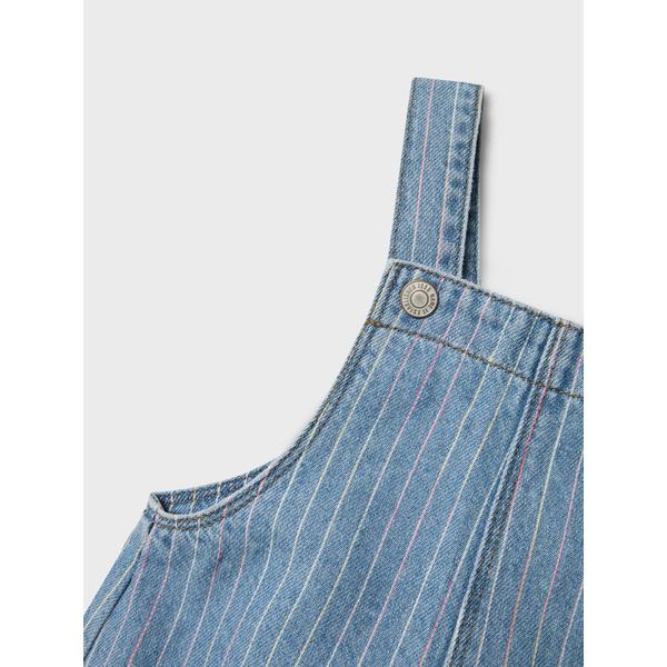 Name it Spencer kjole MACIE - Light blue denim stripes-Kjole-Name it-Ollifant.dk