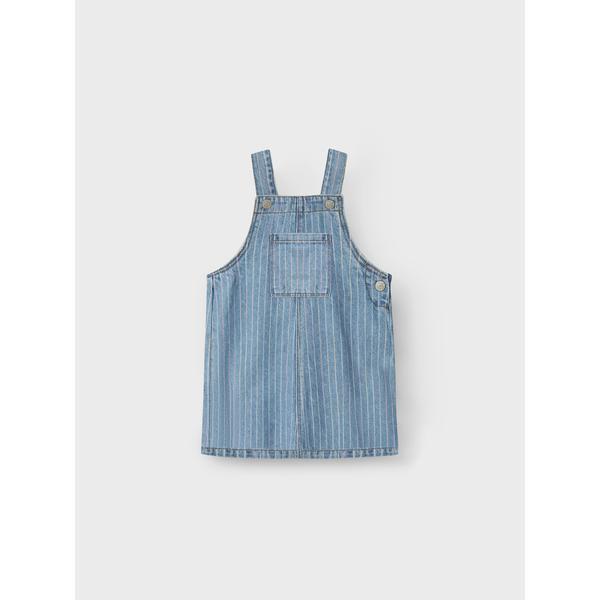 Name it Spencer kjole MACIE - Light blue denim stripes-Kjole-Name it-Ollifant.dk