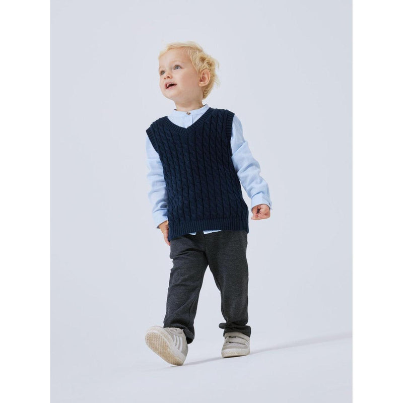 Name it Sweatbukser ROBINO -Dark Grey Melange-Bukser-Name it-Ollifant.dk