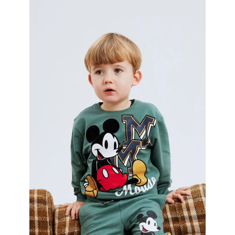 Name it Sweater NAYEL MICKEY - Dark Forest-Sweater-Name it-Ollifant.dk