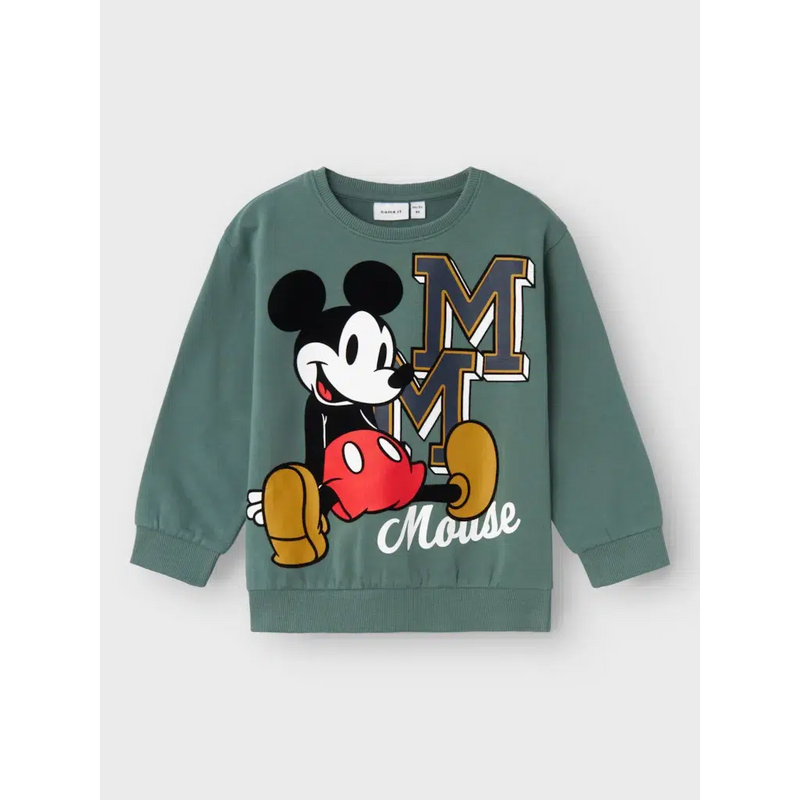 Name it Sweater NAYEL MICKEY - Dark Forest-Sweater-Name it-Ollifant.dk