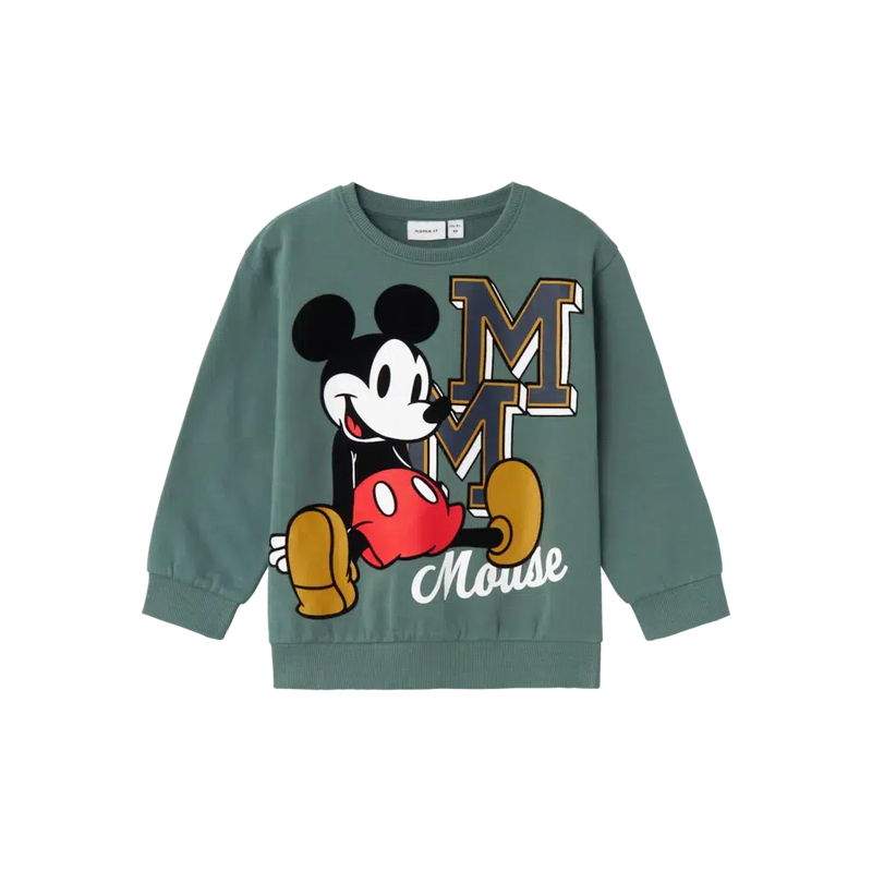 Name it Sweater NAYEL MICKEY - Dark Forest-Sweater-Name it-Ollifant.dk