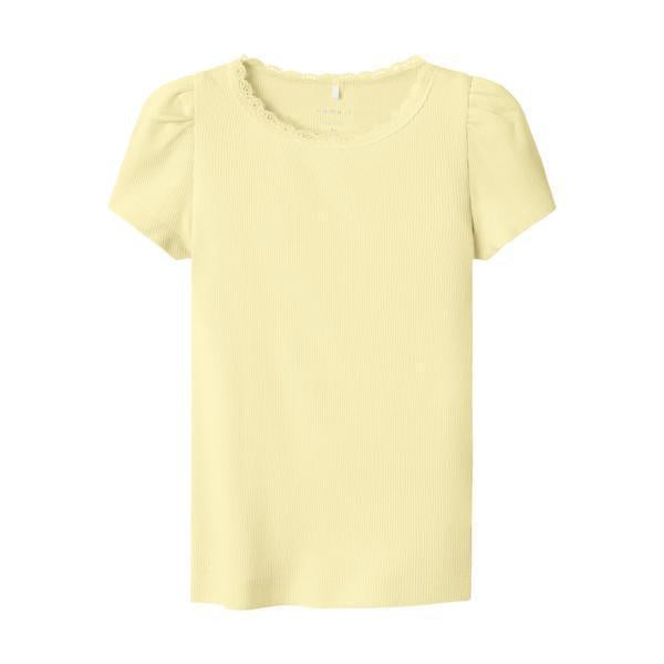 Name it T-shirt KAB - Pastel yellow-t-shirt-Name it-Ollifant.dk