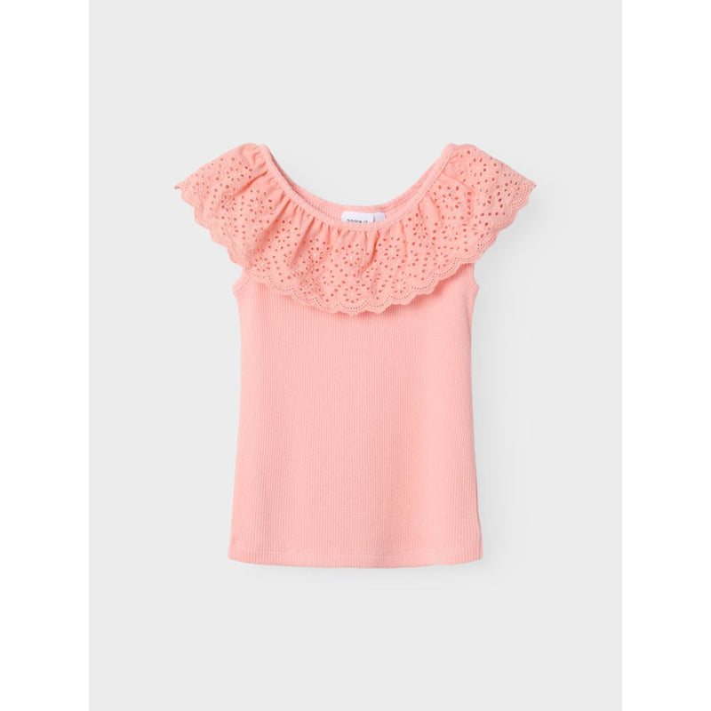 Name it Top HELIANAY - Apricot Blush-t-shirt-Name it-Ollifant.dk