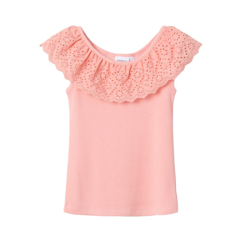 Name it Top HELIANAY - Apricot Blush-t-shirt-Name it-Ollifant.dk