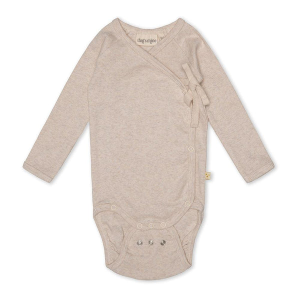 That's Mine Light Brown Melange Becca Slå-Om Baby Body-Body-that's mine-Ollifant.dk