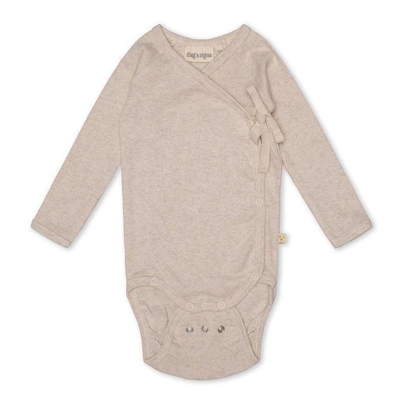 That's Mine Light Brown Melange Becca Slå-Om Baby Body-Body-that's mine-Ollifant.dk