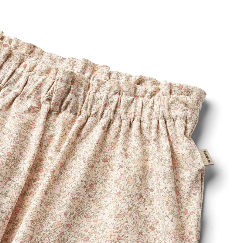 Wheat Cream Flower Meadow Jersey Shorts Karen-Shorts-Wheat-Ollifant.dk