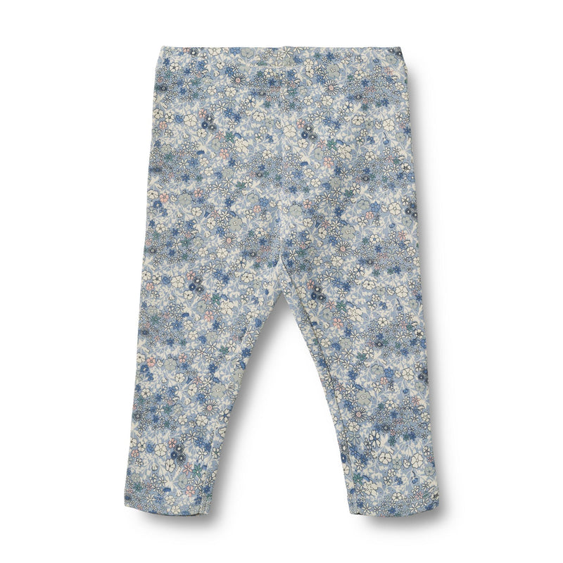 Wheat Leggings JULES - Blue summer flowers-Leggings-Wheat-Ollifant.dk