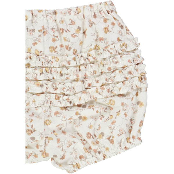 Wheat Nappy Bloomers ruffels - Flower poppy-Bloomers-Wheat-Ollifant.dk