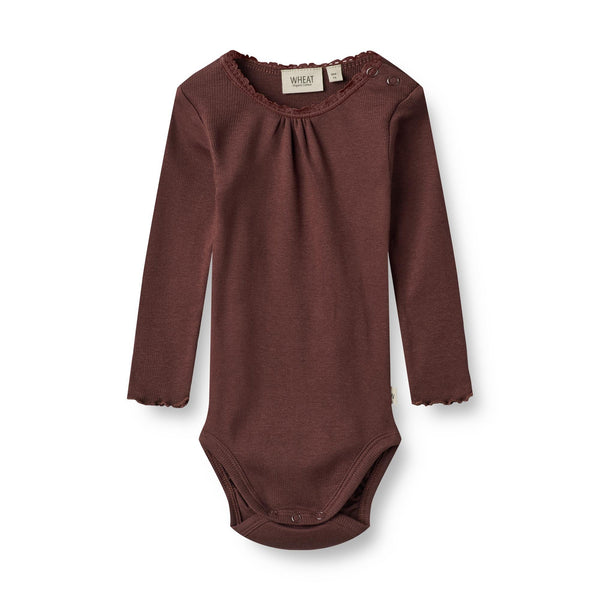 Wheat rib body LOTTA - aubergine-Body-Wheat-62-Ollifant.dk