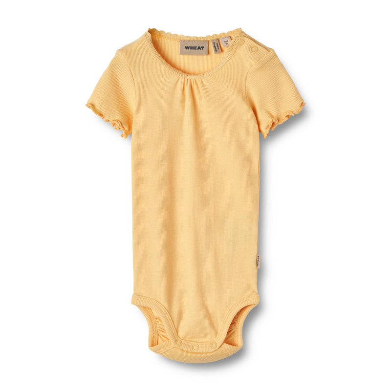 Wheat rib body S/S EDNA - pale apricot-Body-Wheat-68-Ollifant.dk