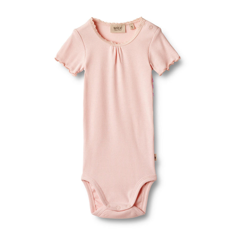 Wheat rib body S/S EDNA - rose ballet-Body-Wheat-Ollifant.dk