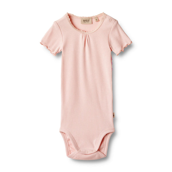 Wheat rib body S/S EDNA - soft rose-Body-Wheat-Ollifant.dk