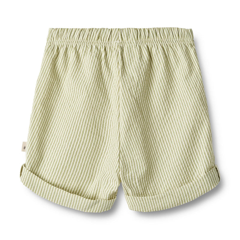 Wheat shorts ELVIG - Green stripe-Shorts-Wheat-Ollifant.dk