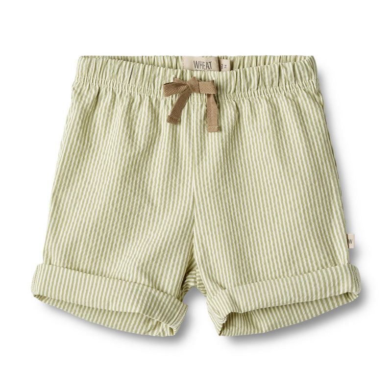 Wheat shorts ELVIG - Green stripe-Shorts-Wheat-Ollifant.dk