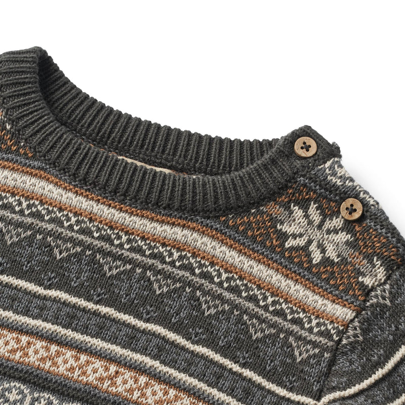 Wheat Striktrøje KNUD - Raven-Sweater-Wheat-Ollifant.dk